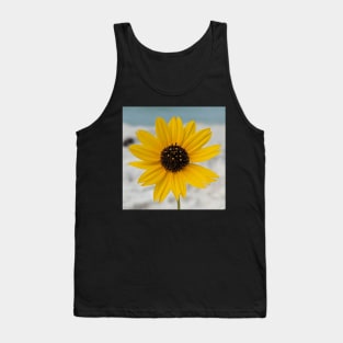 Yellow Flower Sand, Sea and Sky Tank Top